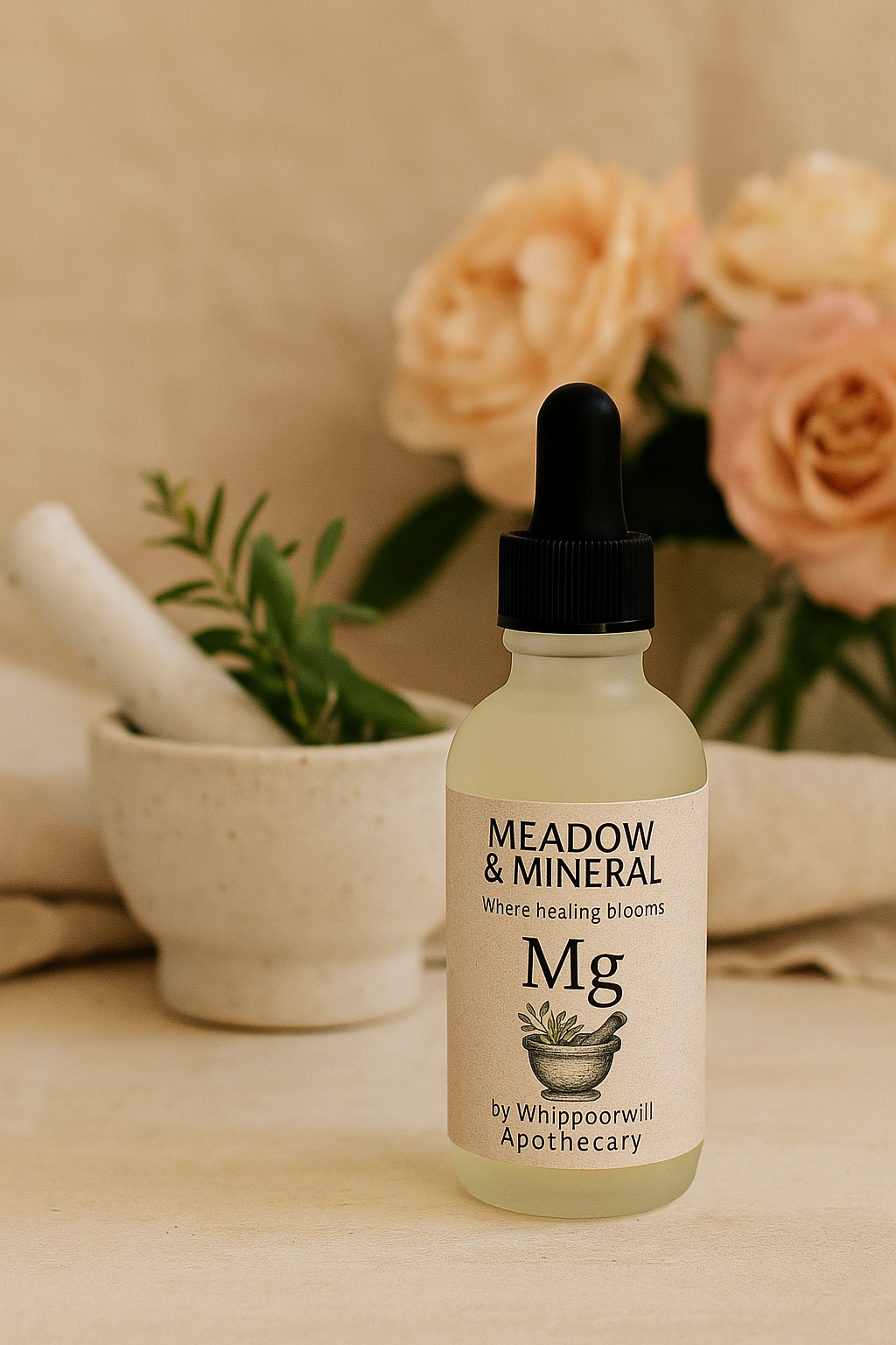 Peppermint Magnesium Body Oil | Meadow & Mineral by Whippoorwill Apothecary
