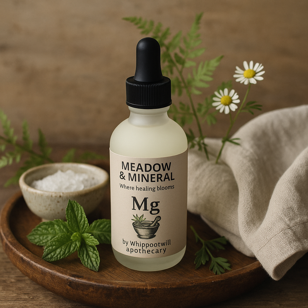 Peppermint Magnesium Body Oil | Meadow & Mineral by Whippoorwill Apothecary