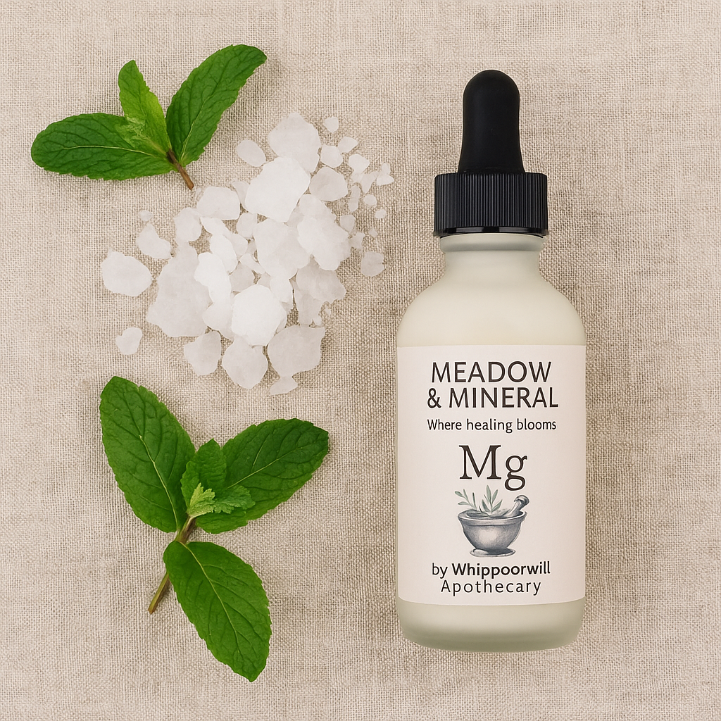 Peppermint Magnesium Body Oil | Meadow & Mineral by Whippoorwill Apothecary