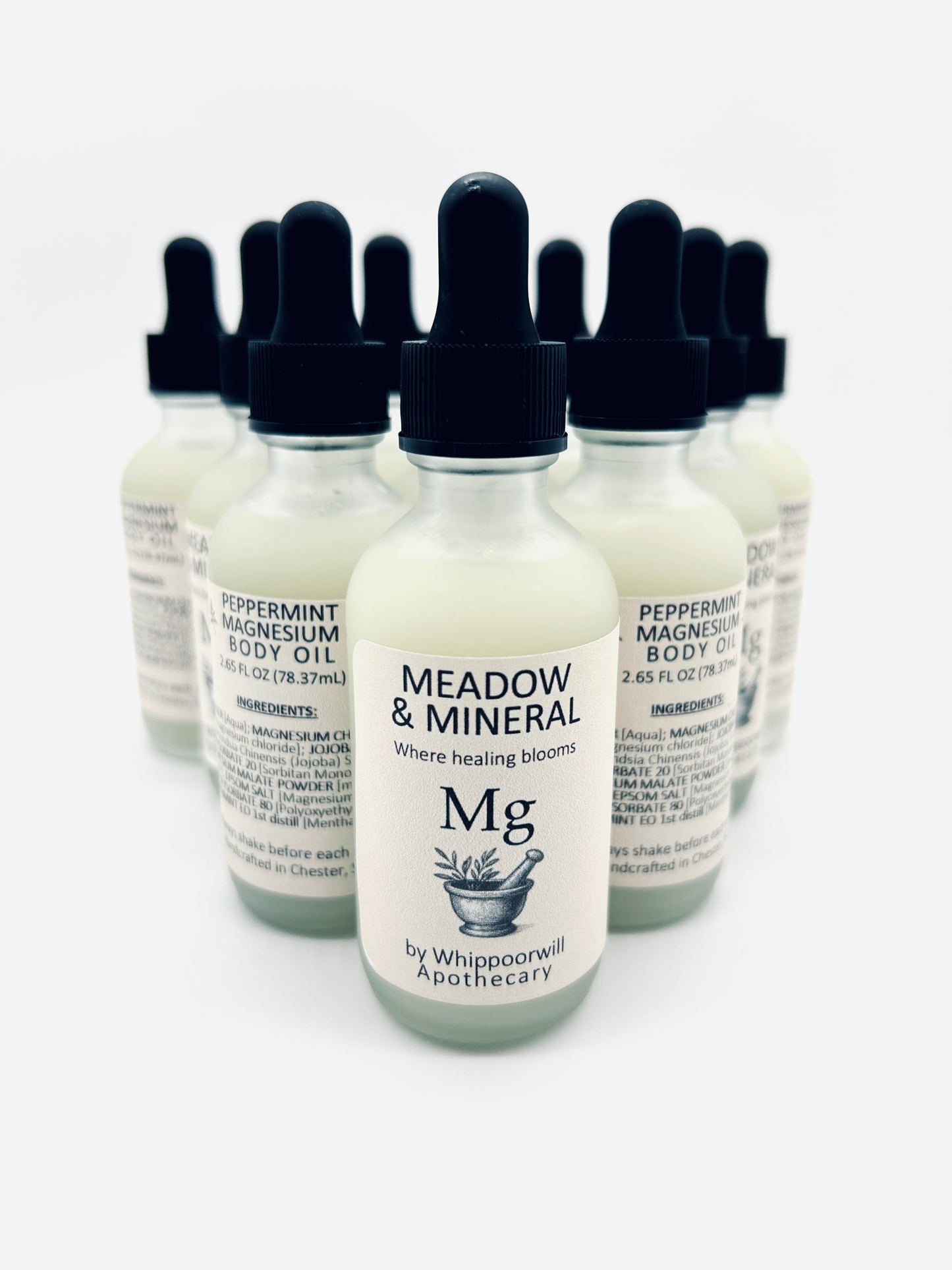Peppermint Magnesium Body Oil | Meadow & Mineral by Whippoorwill Apothecary