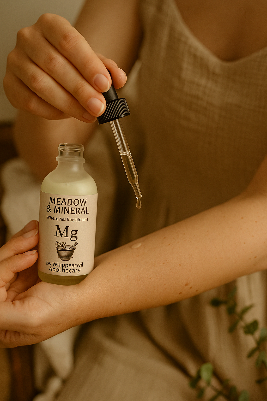 Peppermint Magnesium Body Oil | Meadow & Mineral by Whippoorwill Apothecary